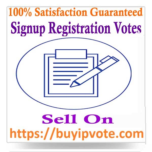 Buy Signup/Registration Votes